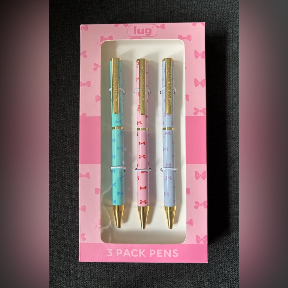 Lug Scribble Pens 3-pack – Bows